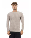 Alpha Studio Men's Beige Viscose Sweater - 46 IT