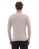 Alpha Studio Men's Beige Viscose Sweater - 46 IT