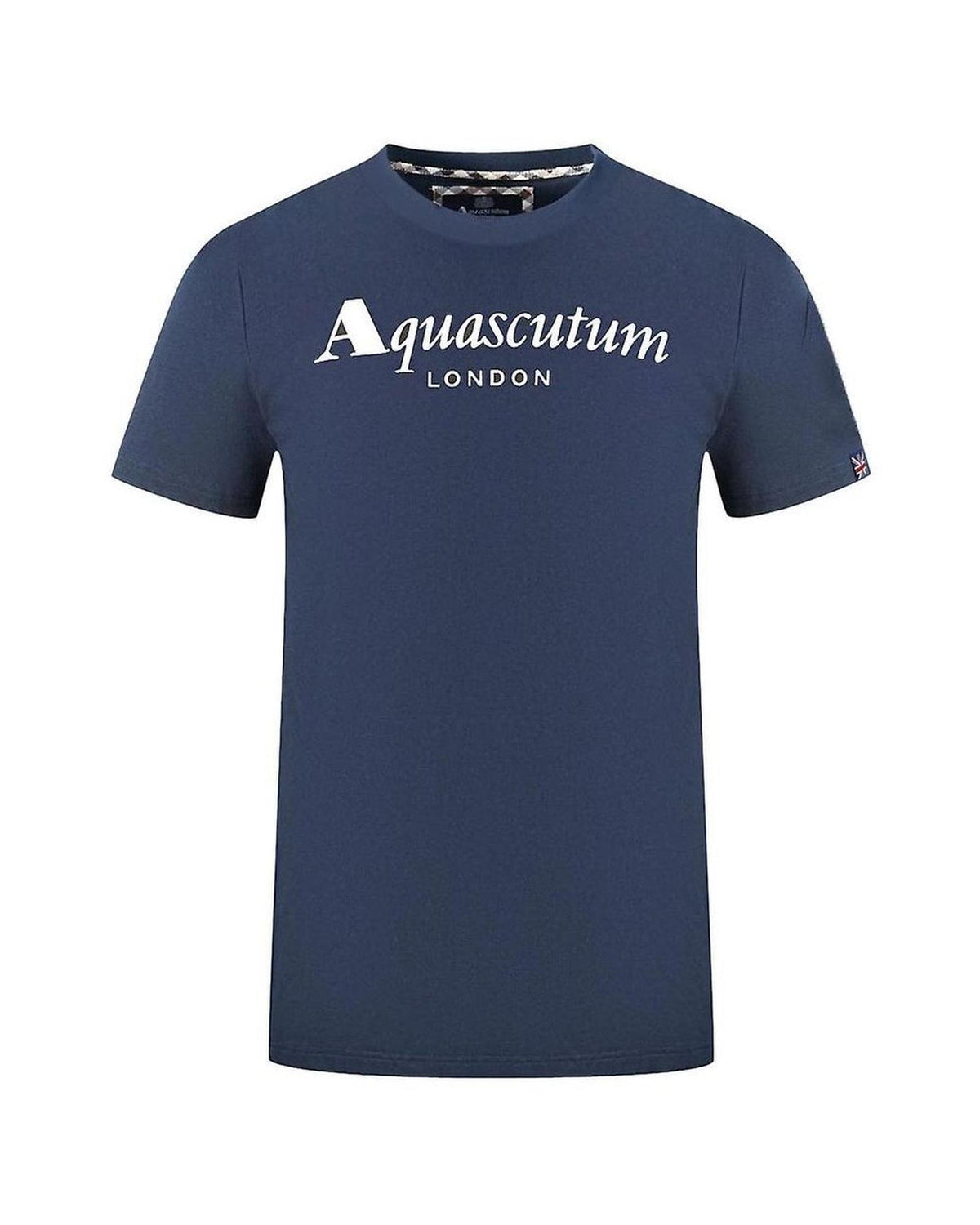 Aquascutum Men's Blue Cotton T-Shirt - XL