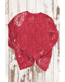Azura Exchange Bleached Leopard Spot Pullover - M