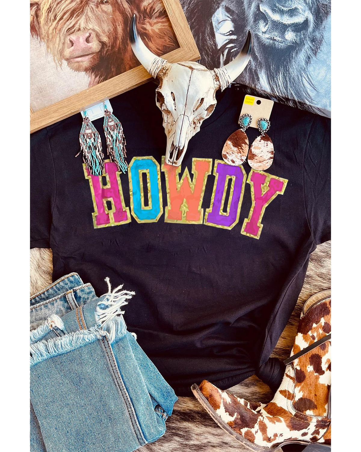 Azura Exchange Glitter Patch Graphic Tee - XL