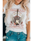 Azura Exchange Music City Guitar Graphic Print Tee - S