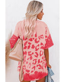 Azura Exchange Leopard Bleached Casual T-Shirt - XL