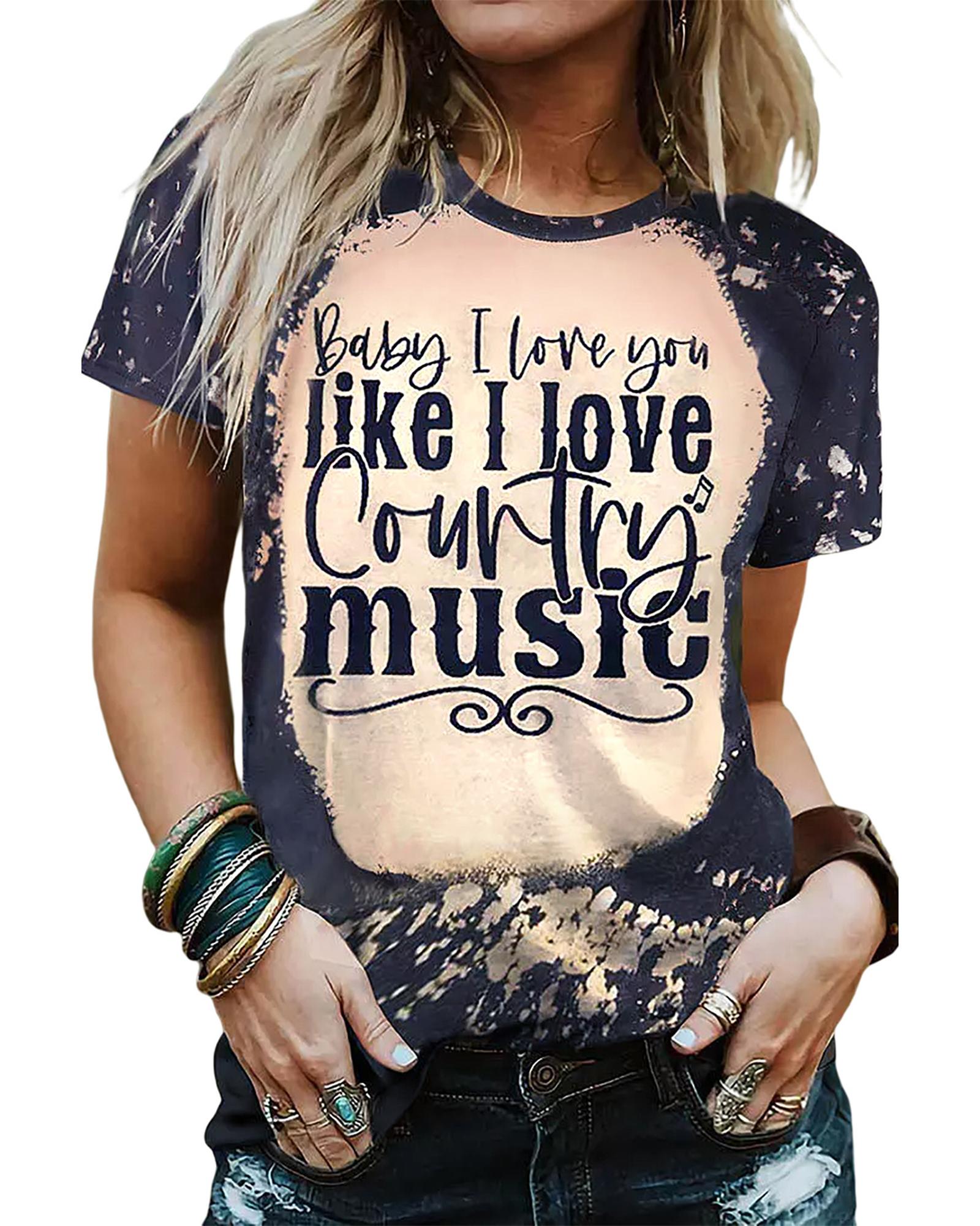 Azura Exchange Country Music Graphic Tee - S