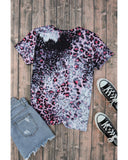 Azura Exchange Leopard Print Graphic Tee with Mom Life Slogan - S