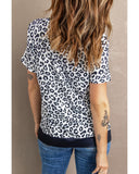 Azura Exchange Leopard Side Split T-shirt - 2XL