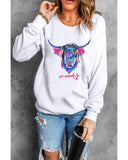 Azura Exchange Highland Heifer Moody Graphic Sweatshirt - 2XL