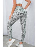 Azura Exchange Dalmatian Spots Printed Stretchy High Waist Leggings - M