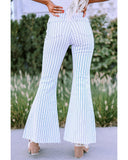 Azura Exchange Striped Print Flared Pants - XL