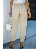 Azura Exchange Solid High Waist Casual Pants - 18 US