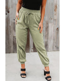 Azura Exchange Elastic Waist Jogger Pants with Pocket - S