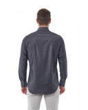 Bagutta Men's Gray Cotton Shirt - 2XL