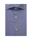 Bagutta Men's Light Blue Cotton Shirt - 2XL