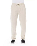 Drawstring Closure Chino Trousers with Pockets W38 US Men