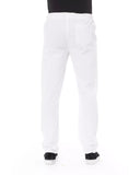 Drawstring Chino Trousers with Side and Back Pockets - W38 US