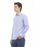 Baldinini Trend Men's Light Blue Cotton Shirt - M