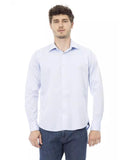 Baldinini Trend Men's Light Blue Cotton Shirt - 2XL