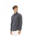 Baldinini Trend Men's Gray Cotton Shirt - 2XL