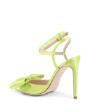 Dazzling Satin Ankle Strap Stilettos - 37 EU
