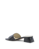 Leather Sandals with 4cm Heel - 39 EU
