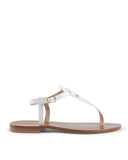 Leather Low Heel Sandals - 39.5 EU