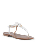 Leather Low Heel Sandals - 39.5 EU