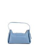 Pebbled Leather Shoulder Bag with Logo Hardware - One Size