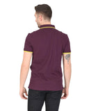 Hugo Boss Men's Medium Purple Cotton Blend Polo Shirt in Purple - 2XL