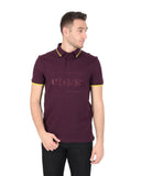 Hugo Boss Men's Medium Purple Cotton Blend Polo Shirt in Purple - XL