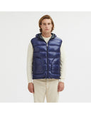 Reversible Hooded Vest with Zip Closure and Duck Feather Padding S Men