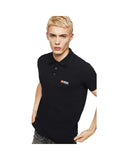 Diesel Men's Black Cotton Polo Shirt - XL