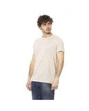 Distretto12 Men's Beige Cotton T-Shirt - XL