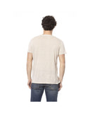 Distretto12 Men's Beige Cotton T-Shirt - XL