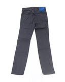 Logo Embroidered Slim Fit Jeans with Fringed Bottom W26 US Women