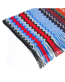 Geometric Pattern Fringed Scarf One Size Women