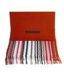 Geometric Pattern Fringed Scarf One Size Women