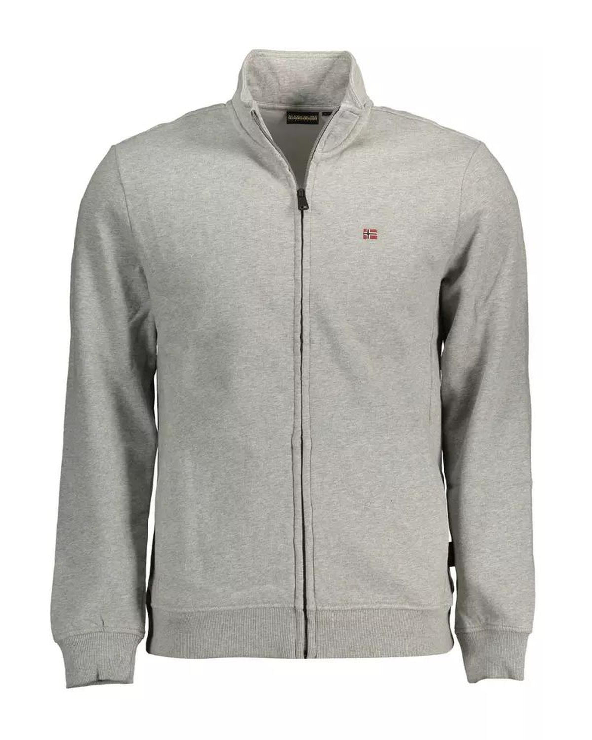 Napapijri Men's Gray Cotton Sweater - 2XL