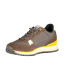 Napapijri Men's Brown Polyester Sneaker - 40 EU
