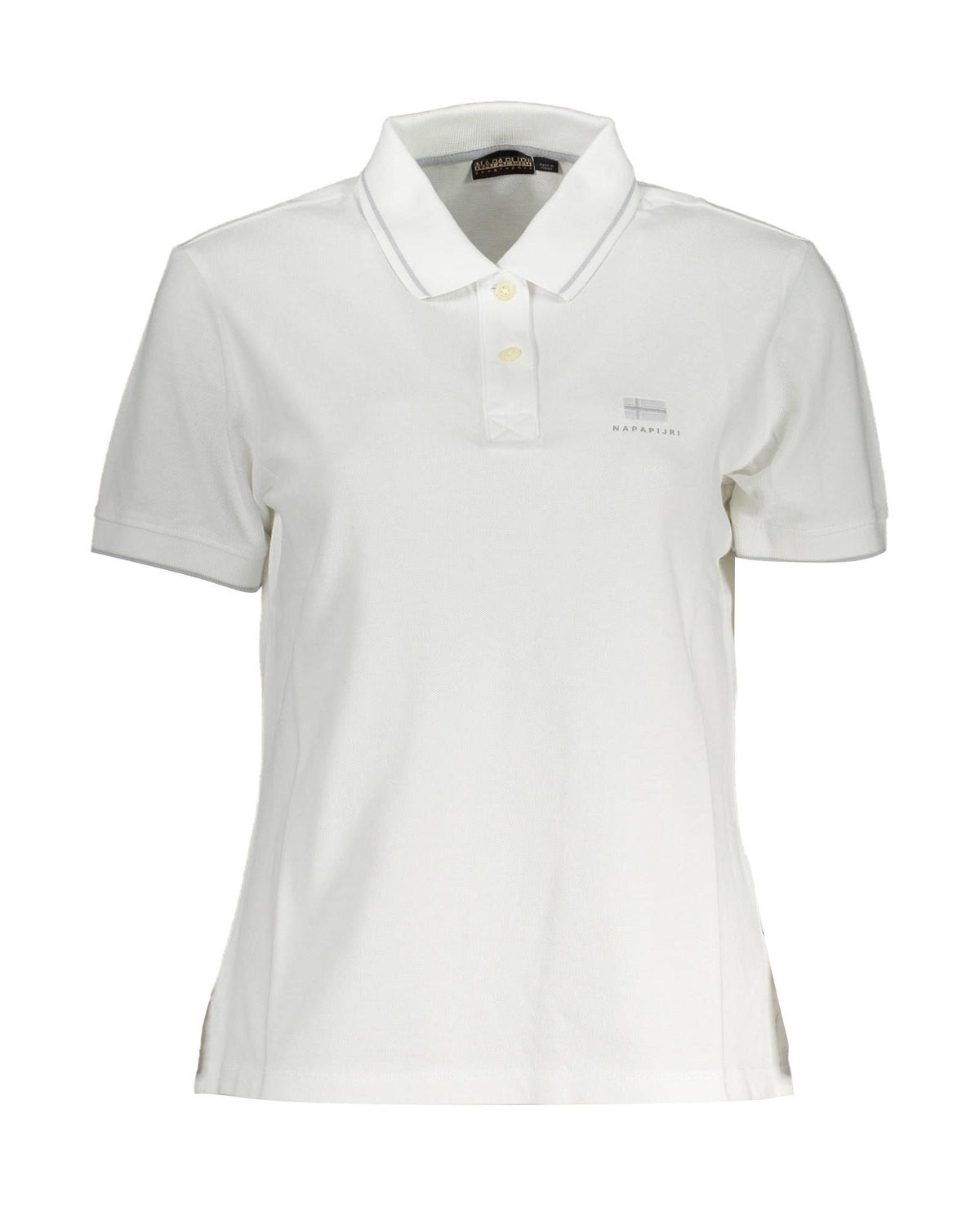 Napapijri Men's White Cotton Polo Shirt - XL