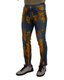 Genuine Dolce & Gabbana Skinny Denim Jeans with Zipper and Button Closure 44 IT Men