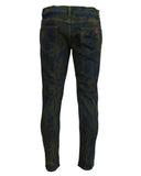 New Dolce & Gabbana Skinny Denim Pants with Logo Details 54 IT Men