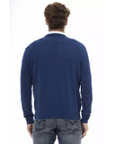 Sergio Tacchini Men's Blue Wool Sweater - M