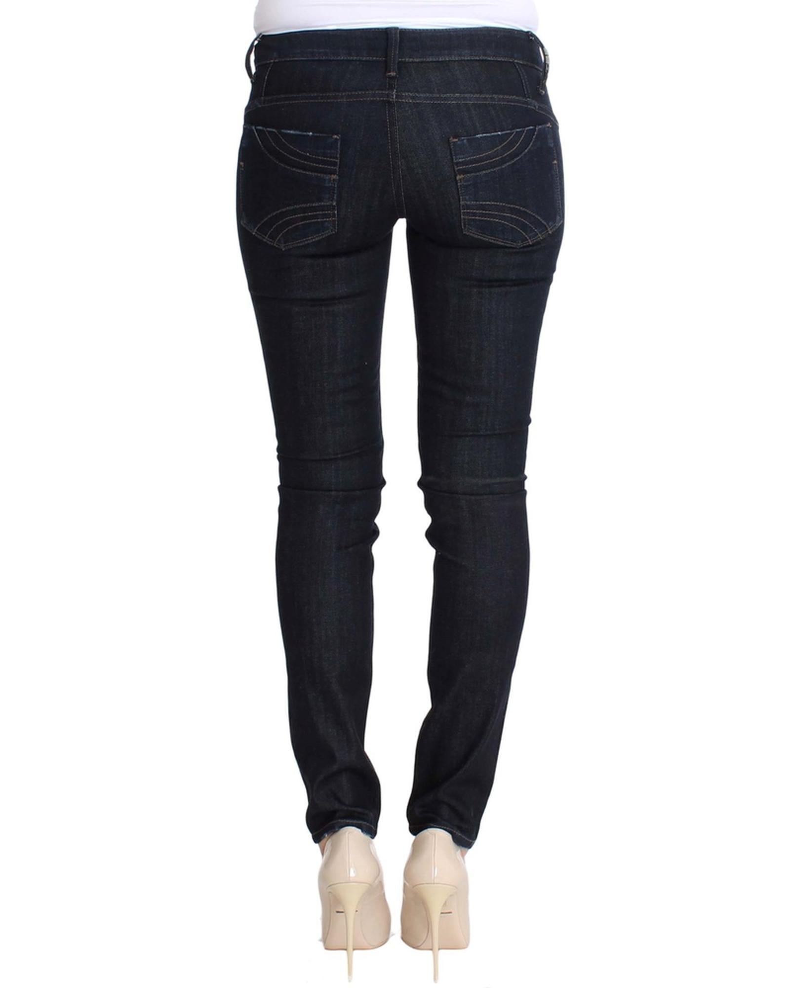 CNC Slim Fit Skinny Jeans with Logo Details W26 US Women