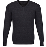 Mens Advatex Varesa Wool Pullover Jumper Cardigan V Neck - Charcoal - 3XL