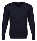 Mens Advatex Varesa Wool Pullover Jumper Cardigan - Navy - S