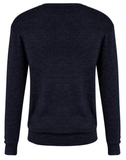 Mens Advatex Varesa Wool Pullover Jumper Cardigan - Navy - S