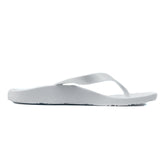 ARCHLINE Orthotic Thongs Arch Support Shoes Footwear Flip Flops Orthopedic - White/White - EUR 44