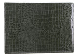 de Burg 4 Piece Table Place Mat Set Placemat with Croc Pattern - Green