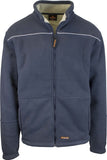 Mens Full Zip Sherpa Polar Fleece Jumper Lined Warm Winter Jacket Pullover  - S