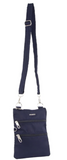 Pierre Cardin Anti-Theft RFID Ladies Cross Body Bag Slash Proof Crossbody Women - Navy